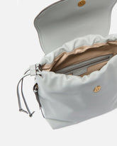 Zaino medio Saddle Backpack in pelle con anelli logati -  | Pinko