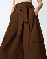 Bermuda lunghi fluidi in cotone -  | Pinko