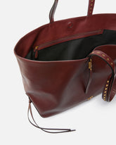 Borsa shopper media in pelle con dettagli in metallo -  | Pinko