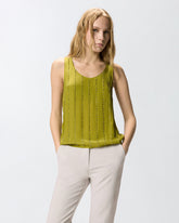 Top a canotta con righe gioiello -  | Pinko
