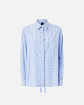 Camicia a righe con decorazione gioiello -  | Pinko