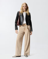 Giacca chiodo stile biker in nappa -  | Pinko