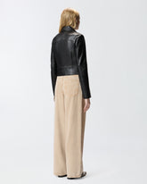 Giacca chiodo stile biker in nappa -  | Pinko