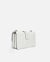 Borsa a spalla media Love Bag One in pelle con fibbia turchese -  | Pinko