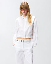 Camicia cropped con colletto gioiello -  | Pinko