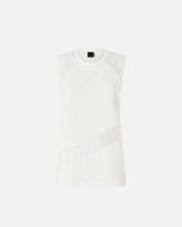 Top smanicato con dettagli in pizzo -  | Pinko