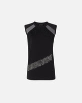 Top smanicato con dettagli in pizzo -  | Pinko