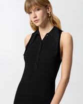 Abito lungo a costine con collo a bandana -  | Pinko