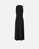Abito lungo a costine con collo a bandana -  | Pinko