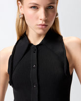 Top con nodo a bandana e bottoni -  | Pinko