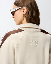Felpa con zip e logo Love Birds -  | Pinko