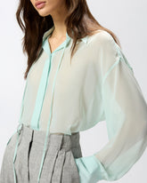 Camicia trasparente in chiffon -  | Pinko