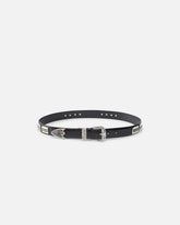 Cintura texana in pelle stampa coccodrillo 3 cm -  | Pinko