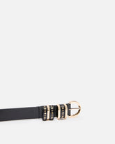 Cintura in pelle shiny con passanti in metallo 3 cm -  | Pinko