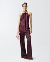 Pantaloni svasati in satin -  | Pinko