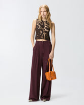 Top smanicato crochet geometrico -  | Pinko