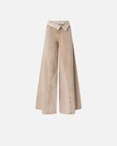 Jeans marroni con pizzo in vita -  | Pinko