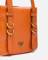Borsa a tracolla piccola Cubic Bag in pelle shiny -  | Pinko