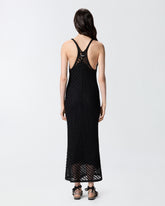 Abito midi effetto crochet con paillettes -  | Pinko