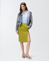 Camicia in cotone a righe con logo -  | Pinko