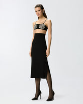Gonna midi con vita a bustino -  | Pinko