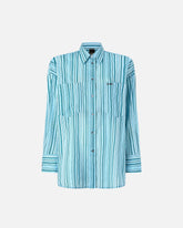 Camicia in cotone a righe con tasche -  | Pinko