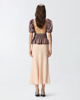 Gonna midi in misto lino con cintura -  | Pinko