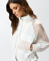 Giacca tecnica con inserti trasparenti -  | Pinko
