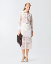 Camicia in tulle e pizzo -  | Pinko
