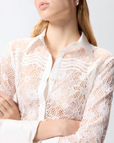Camicia in tulle e pizzo -  | Pinko