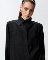 Overshirt stretch con taschini -  | Pinko