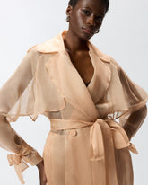 Trench in organza di seta -  | Pinko