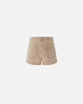 Shorts in denim marrone con borchie -  | Pinko