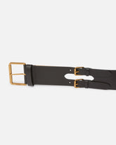 Cintura in pelle liscia con cinturini 6 cm -  | Pinko