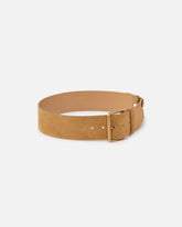 Split leather belt with straps, 6 cm -  | Pinko