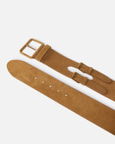 Split leather belt with straps, 6 cm -  | Pinko