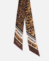 Foulard sottile con stampa leopardata -  | Pinko