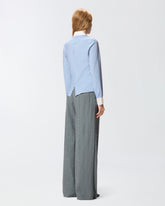 Camicia con collo e polsi a contrasto -  | Pinko