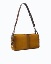 Borsa a spalla media Keeper Bag in suede effetto spray -  | Pinko