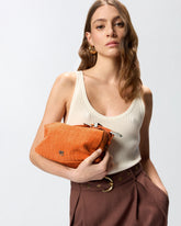 Borsa bauletto a tracolla media in pelle stampa coccodrillo -  | Pinko