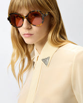 Camicia semitrasparente con dettagli metallici -  | Pinko