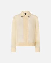Camicia semitrasparente con dettagli metallici -  | Pinko
