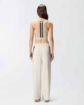 Crop top smanicato con bande sul retro -  | Pinko