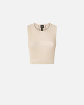 Crop top smanicato con bande sul retro -  | Pinko