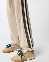 Pantaloni traforati con bande a contrasto -  | Pinko
