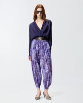 Pantaloni ampi con stampa snake -  | Pinko