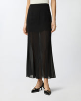 Gonna lunga con trasparenze -  | Pinko