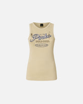 Top canotta con lettering vintage -  | Pinko