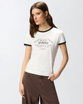 T-shirt con stampa logata -  | Pinko
