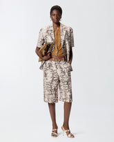 Cardigan cropped a mezza manica con colletto -  | Pinko